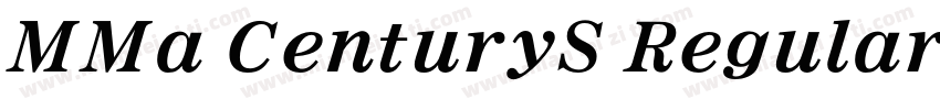 MMa CenturyS Regular字体转换